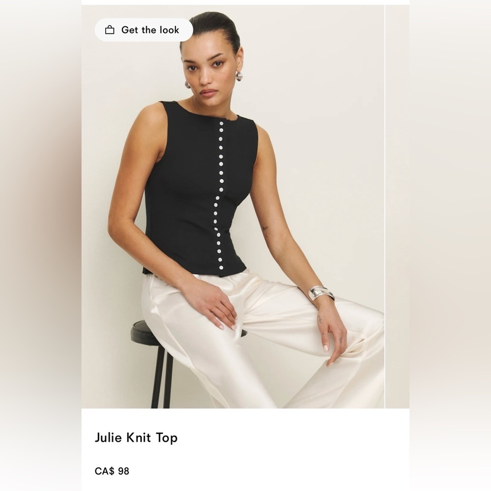 NWT Size XS - Reformation Julie Knit Top